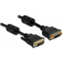 DVI-I-Kabel DeLOCK 83106 1m Schwarz