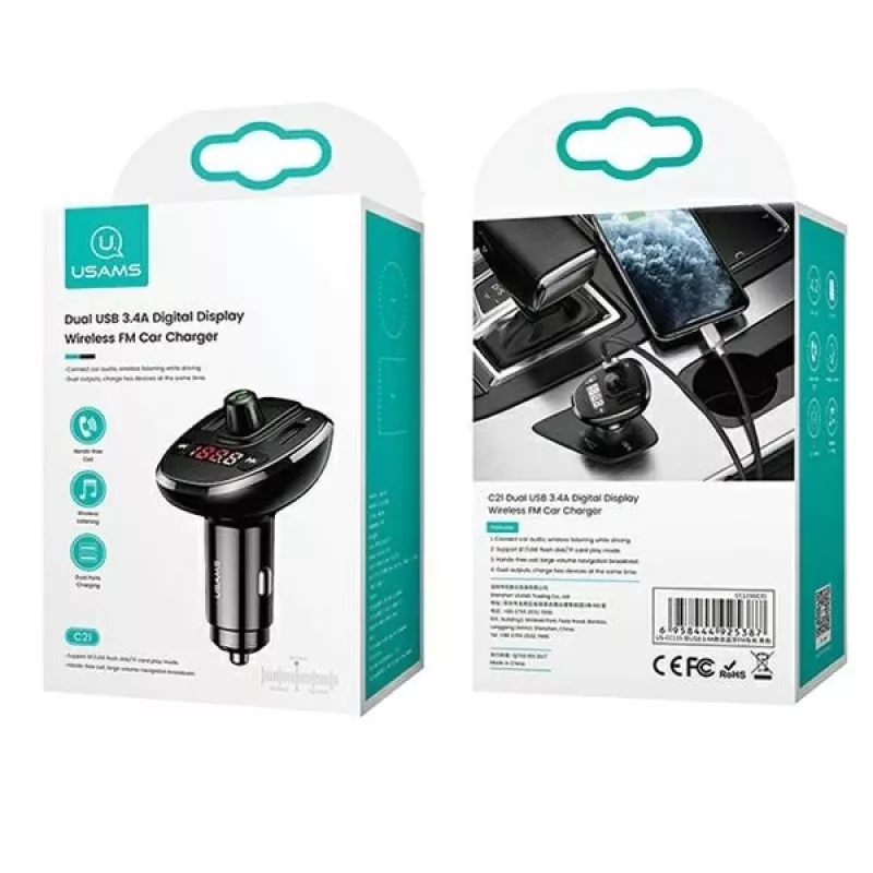 Tragbarer Bluetooth-Lautsprecher usams USA000754 mit UKW-Radio und MP3-Wiedergabe