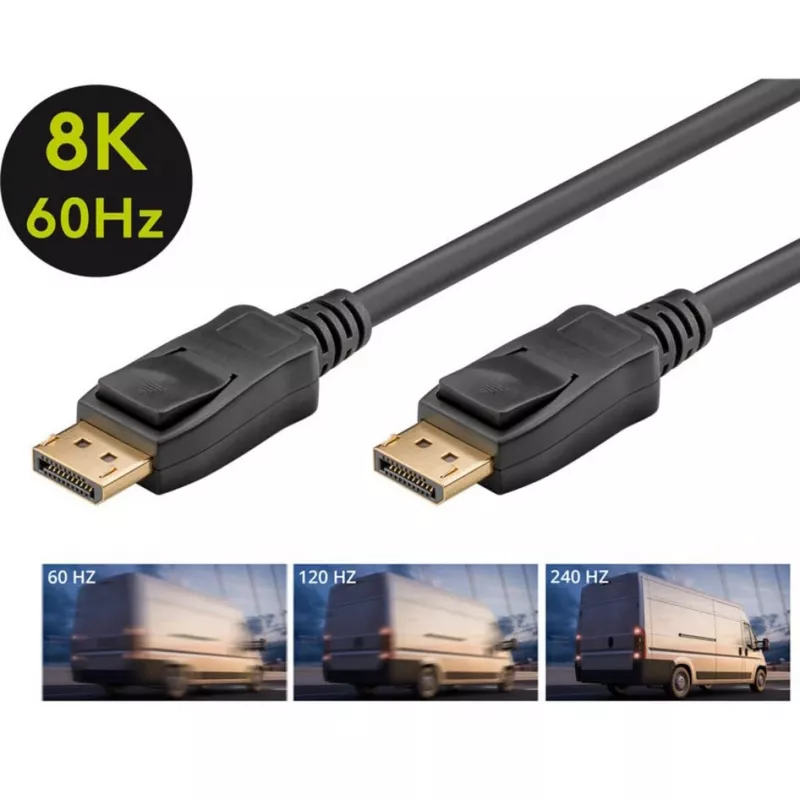 Goobay DisplayPort-Kabel 74749 3 m Schwarz