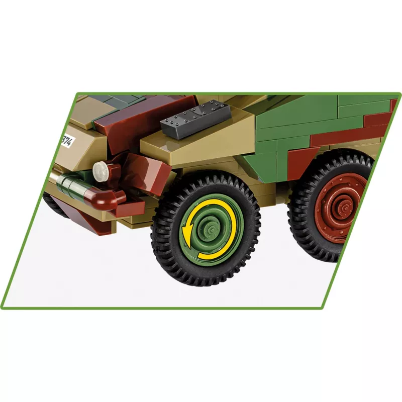 Cobi Historical Collection WWII Sd.Kfz 234/2 Puma Fahrzeug, Mehrfarbig
