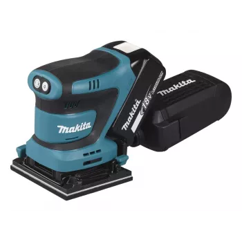 Makita DBO480Z tragbarer Schwingschleifer, Exzenterschleifer, 14000 OPM, Schwarz, Blau, 210 W