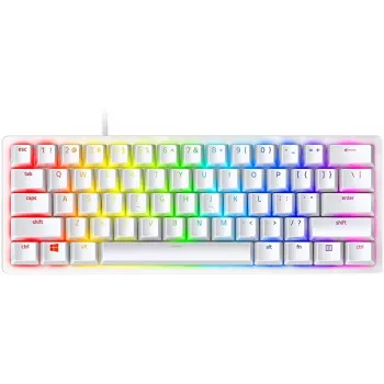 Mechanische Gaming-Tastatur Razer Huntsman Mini 60% Weiß USB QWERTY US International Optische Schalter