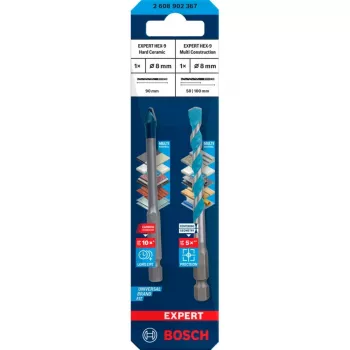 Bohrer-Set Bosch Expert HEX-9 MultiConstruction 8 mm, 2-teilig