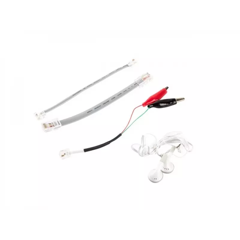 LANBERG Netzwerkkabeltester NT-0501 — RJ-11/RJ-12/RJ-45-Unterstützung, max. Länge 250 m, integrierte Batterie, LED-Anzeigen, schwarz