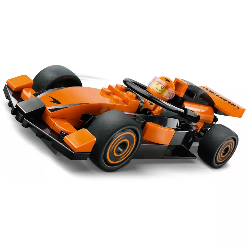 LEGO City F1 Racer McLaren Racing Car 60442 — Bauset, 86 Teile, 1 Minifigur, ab 6 Jahren