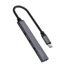 USB 3.0 4-Port Schnittstellen-Hub SAVIO AK-71 mit USB-C Host, 5000 Mbit/s, 2 Jahre Garantie