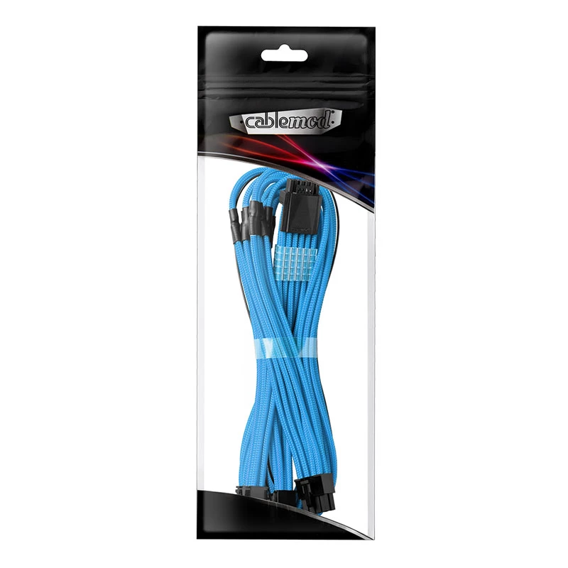 CableMod C-Series PRO ModMesh 12VHPWR auf 3x PCI-e Kabel für Corsair - 60 cm, hellblau