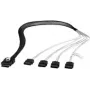 Fantec SRC- MINI SRC-mini SAS - 4x SATA Kabel, 6 Gbit/s, 0,7 m (2166)