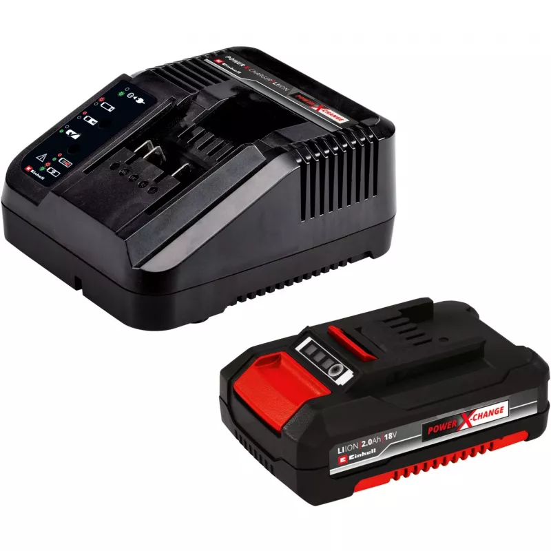 Power X-Change Batterie-Fugenreiniger GC-CC 18Li Kit, 18 Volt (Rot/Schwarz, Lithium-Ionen-Akku 2,0 Ah)