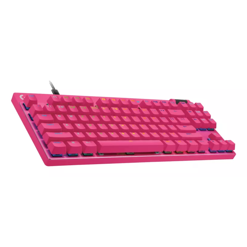 Gaming-Tastatur Logitech G 920-013249 USB AZERTY French Pink Tenkeyless