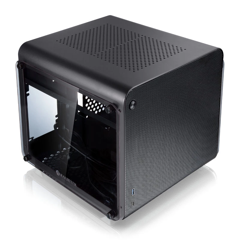 Computergehäuse Raijintek METIS EVO TG Mini-ITX Gehäuse, schwarz