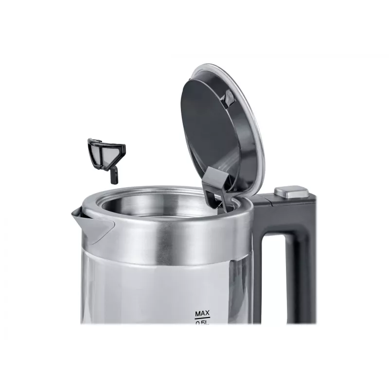 Severin WK 3472 Wasserkocher 0,5 L Silber 1100 W (WK3472)