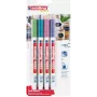 Edding 4085/4W Kreidemarker metallic 1–2 mm Spitze, 4-teiliges Set