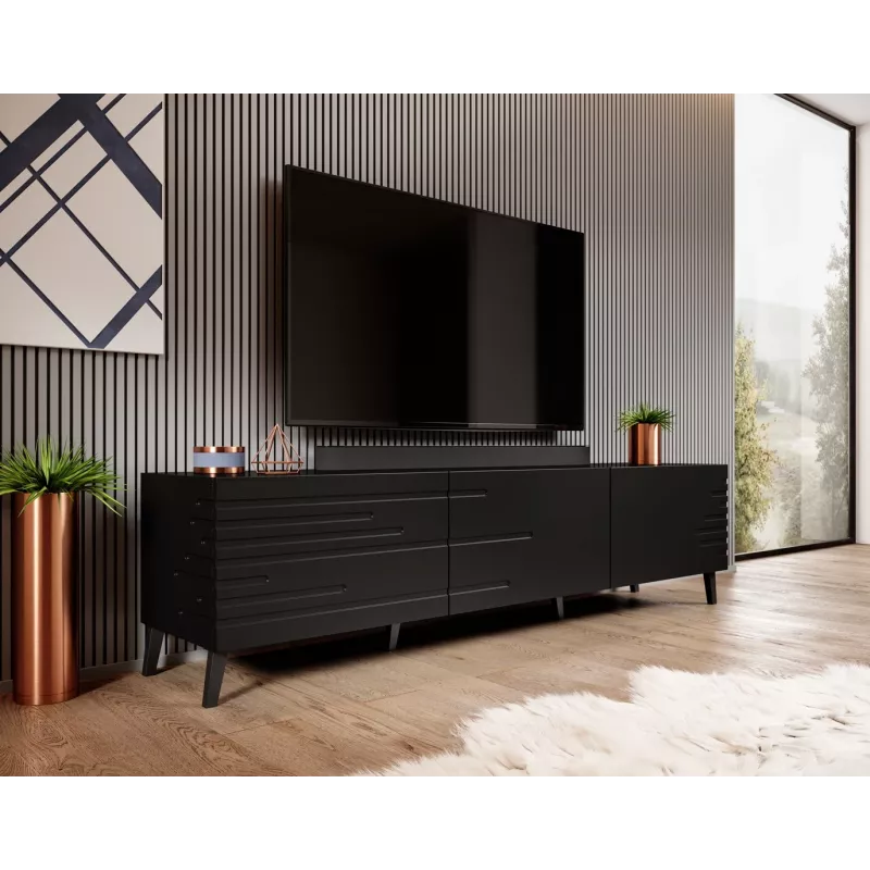 Cama RTV NOVA Schrank 186x40x48 mat schwarz