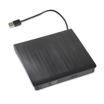 DVD-ROM externes optisches Laufwerk IBOX IED02, USB 3.2 Gen 1, DVD-ROM (8x) / CD-ROM (24x), Schwarz