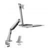 Monitorhalterung LogiLink BP0040 81,3 cm (32 Zoll) Tisch Aluminium
