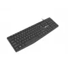 Kabelgebundene Full-Size-Tastatur NATEC NAUTILUS NKL-1950 — USB, QWERTY US International, 105 Tasten, Schwarz