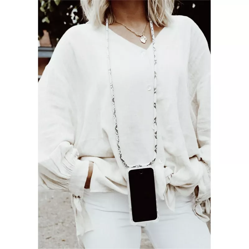 Necklace Lookabe Snake Edition für iPhone X/Xs — silberner Anhänger-Zubehör