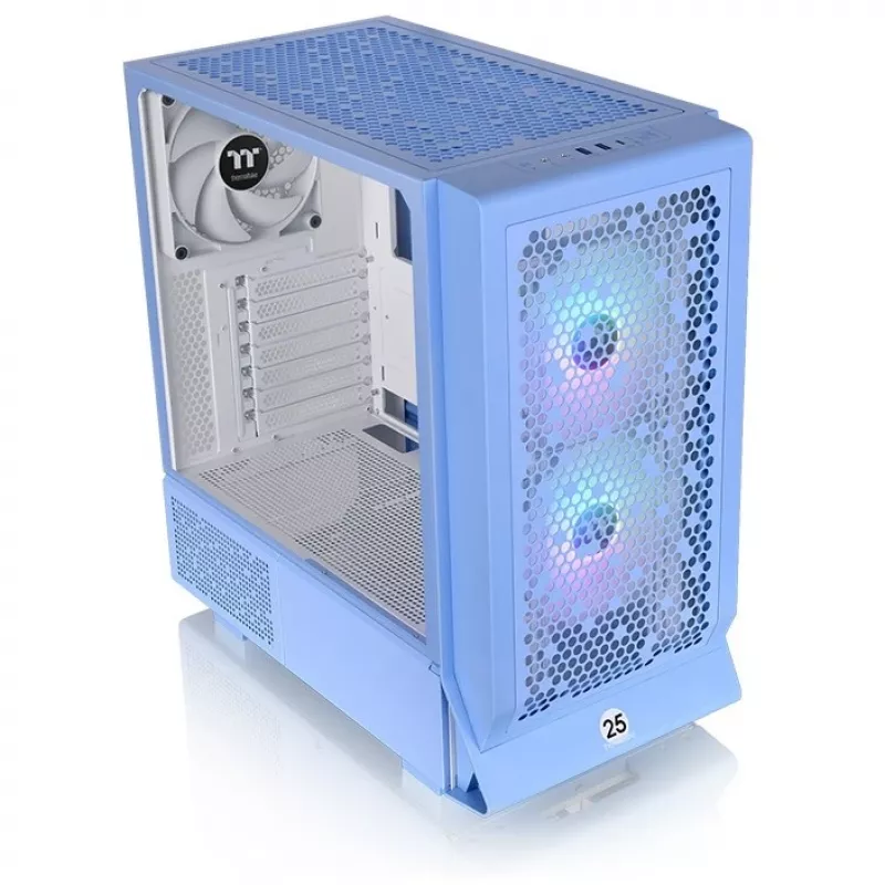 Thermaltake Ceres 330 TG - Midi Tower - PC - Blau - ATX - EATX - micro ATX - Mini-ITX - SPCC - Tempered Glass - 18,5 cm (CA-1Y2-00MFWN-00)