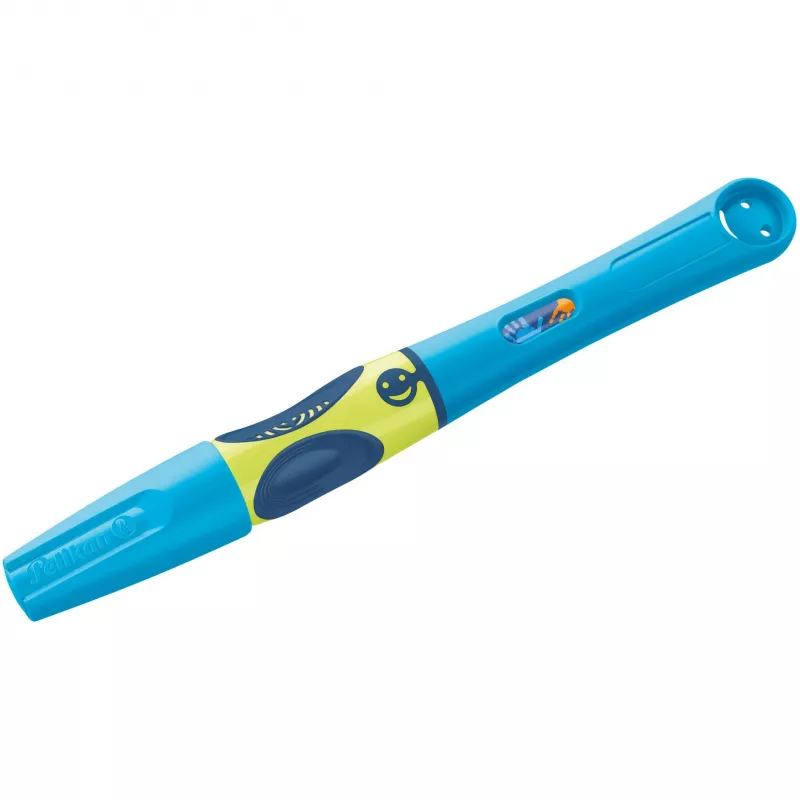 Pelikan griffix® Füllfederhalter für Rechtshänder - Neon Fresh Blau - Blau - Patronenfüllsystem - Blau - Kunststoff - Edelstahl - Rechtshänder (820363)