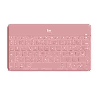Logitech Keys-To-Go - Tastatur - Bluetooth - QWERTY - Spanisch - Blush Pink - für Apple iPad/iPhone/TV