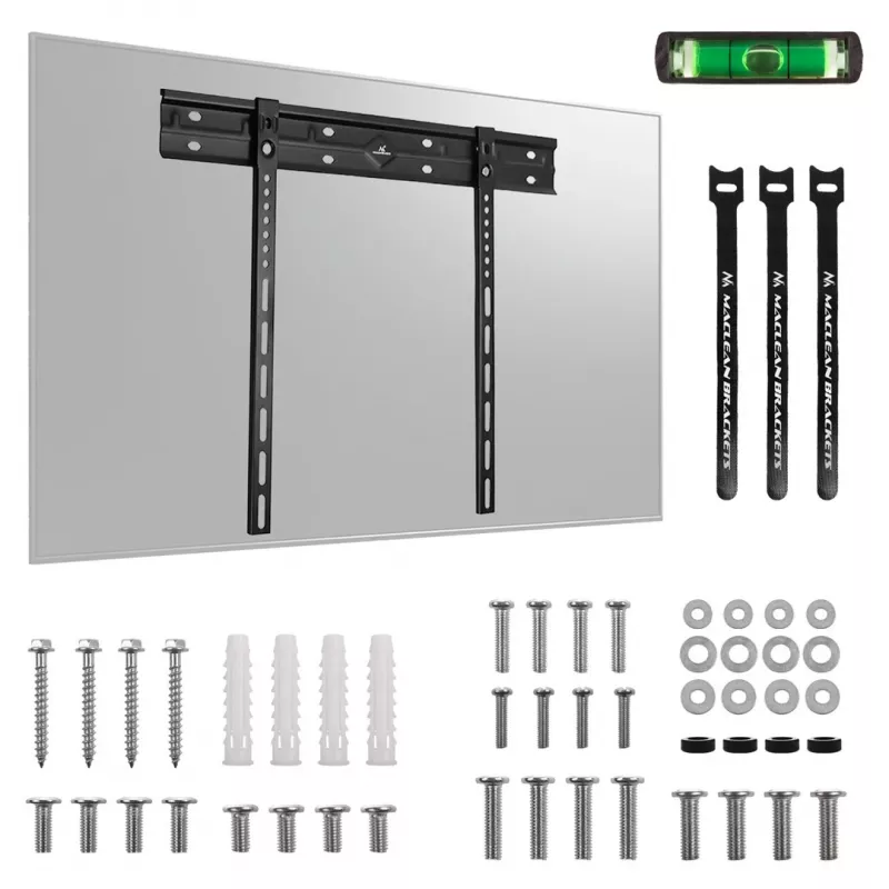 Wand-TV-Halterung MACLEAN MC-123 extra flach, VESA 400x400 mm, für Flachbildfernseher bis 80 kg