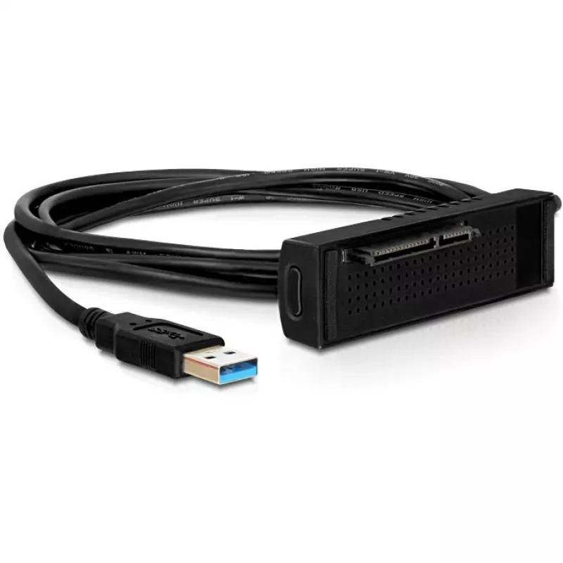 Delock Dockingstation SATA HDD > USB3.0 - Speicher-Controller - 2.5 / 3.5 gemeinsam genutzt - SATA 6Gb/s - USB3.0 (61858)