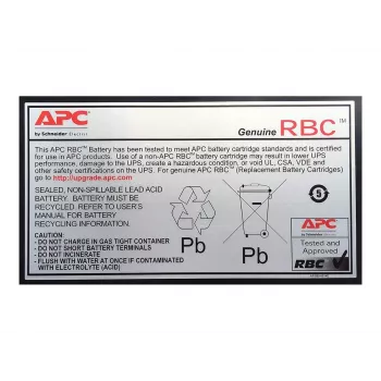 APC Batterieaustauschkartusche APCRBC110 (OEM), Blei-Säure versiegelt (VRLA), 1 Stk., 84 VAh, Schwarz, RoHS, 2,5 kg