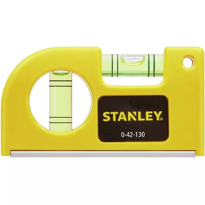 Stanley by Schwarz & Decker 0-42-130 Taschenwasserwaage 8,7 cm 2 mm/m