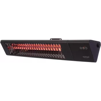 Infrarotheizung SUNRED PRO25W-SMART, wandmontiertes Dreieck dunkel, 2500 W, schwarz, IP55