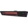 Infrarotheizung SUNRED PRO25W-SMART, wandmontiertes Dreieck dunkel, 2500 W, schwarz, IP55