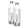 Sprudlerflasche BRITA 1043722 — Edelstahl, 1 L, transparent, 2er-Pack
