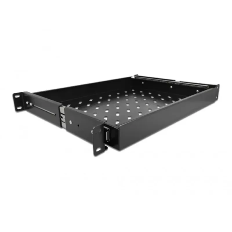 Delock - Rack-Einschub - Schwarz - 1U - 48,3 cm (19 inch)