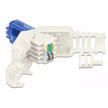 RJ-45-Stecker DeLOCK 86417 Blau Weiß