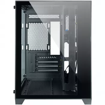 PC-Gehäuse Inter-Tech C-501 Aspect Midi Tower Schwarz