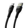 Baseus Flash 2 USB A auf USB C Schnellladekabel 2 m 100 W Schwarz
