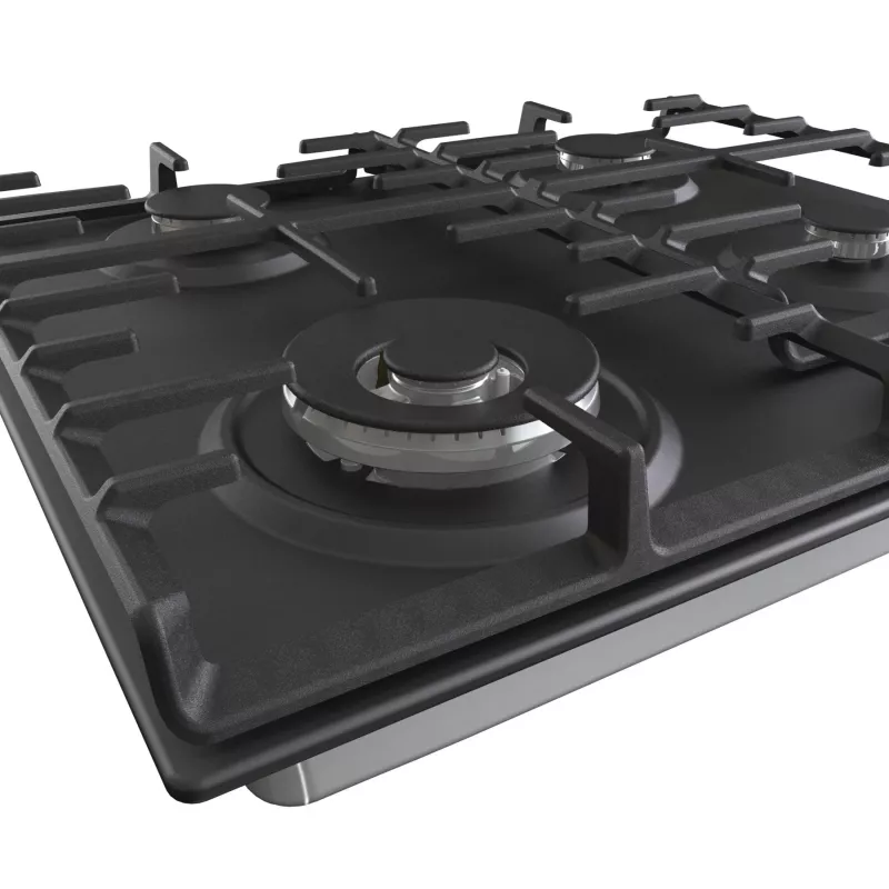 Gorenje Kochfeld GW642AB Gas Anzahl der Brenner/Kochzonen 4 Drehknöpfe Schwarz