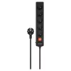 Steckdosenleiste SAVIO LZ-17 — 5-fach, 3 m Kabel, geerdete Steckdosen