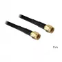 Koaxialkabel DeLOCK RP-SMA - RP-SMA 2m