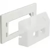 Keystone Adapterplatte, Montage (Weiß)
