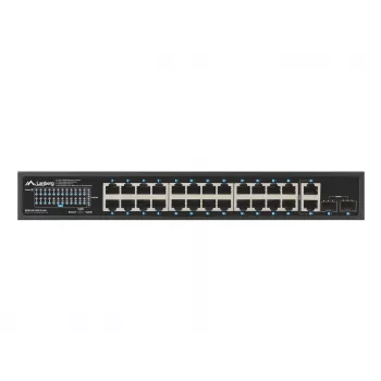Unmanaged LANBERG Switch RSGE-24P-2GE-2S-360 mit 24 RJ-45 Ethernet-Ports