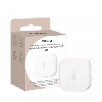 Aqara TH-S02D Sensor Weiß Temp. & Luftfeuchtigkeit. HomeKit Alexa Google
