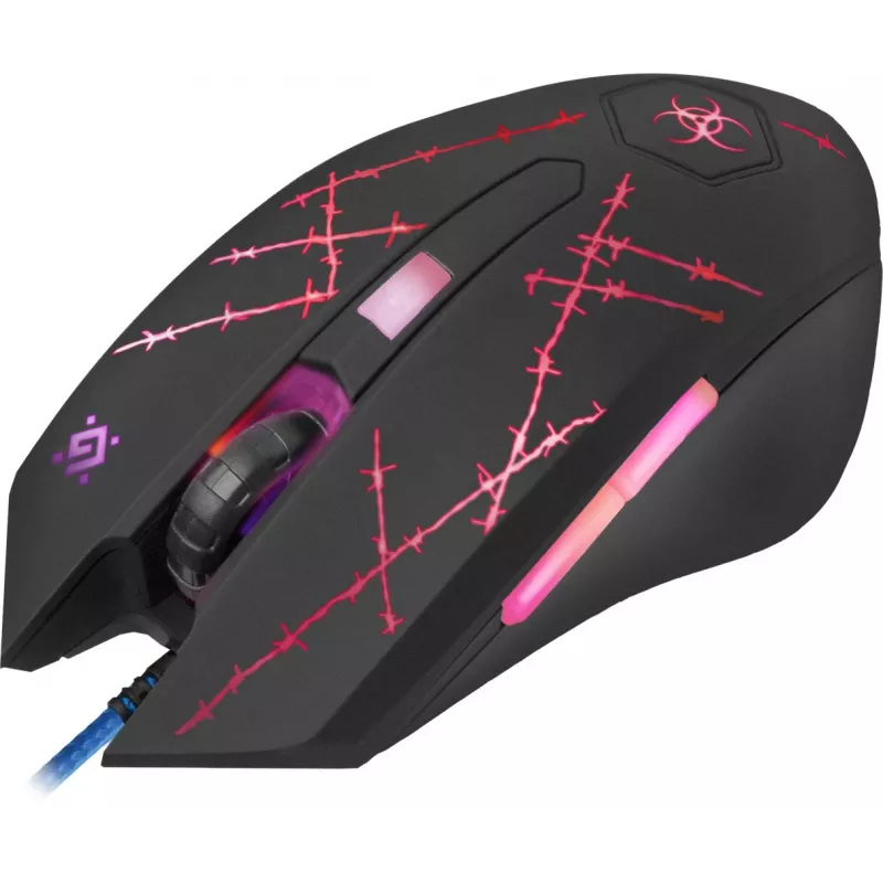 Defender Forced GM-020L Maus Gaming beidhändig USB Typ-A Optisch 3200 DPI
