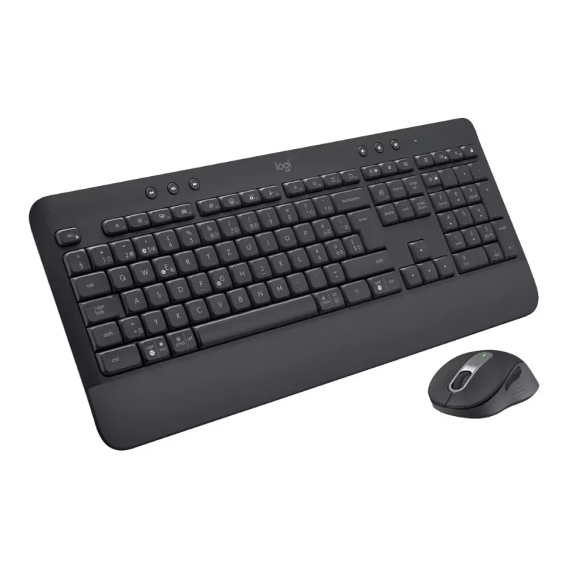 Logitech Signature MK650 Combo for Business Belgische kabellose Tastatur und Maus in voller Größe
