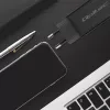 GaN 90W Ladegerät QOLTEC 52420 USB-C PD 5–20V 3A/4,5A Ausgang, 220–240V Eingang, 1,8 m Kabel, schwarz