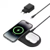 Belkin WIZ021VFBK – 2-in-1 kabellose Ladestation mit Qi2-Technologie 15 W, Schwarz
