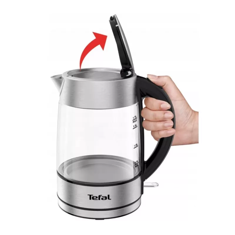 Tefal KI772D Wasserkocher 1,7 l 2400 W Edelstahl, Transparent