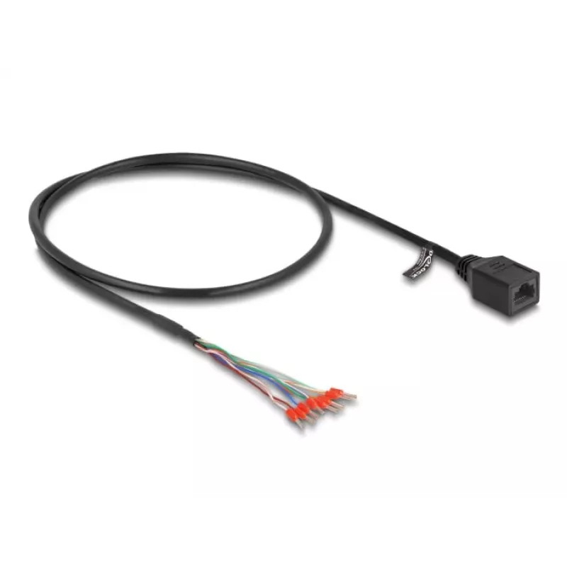 Netzwerkkabel DeLOCK 88005 RJ45 Cat.5e 0,5 m Schwarz