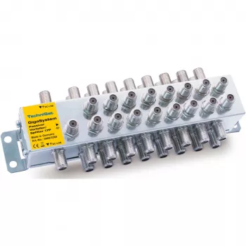 Passiver Verteiler TECHNISAT 17/P silber – passiver Signal-Splitter für TV/SAT-Verteilung