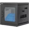 Manhattan Laptop-Ladeschrank Desktop via AC Adapter (EU) 10-Bucht, AC-Adapter (Netzkabel) des Geräts in die Einheit installieren, Geeignet für ALLE Laptops (bis 15,6 Zoll), iPads, MacBooks, Chromebooks, andere USB-C-Geräte, Buchten 380x30x280mm, Wagen, Abschließbarer Stecker